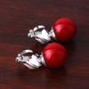 Grace Jun Bridal Wedding Clip Earrings No Pierced Silver Plated Charm Jewelry Pearl earrings (silver plated 12mm) view 4