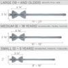 Bow Tie House Linen Men's Classic Pre-Tied Bow Tie Formal Solid Tuxedo (Large, Fossil Grey) view 4