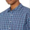 Amazon Essentials Men's Regular-Fit Long-Sleeve Casual Poplin Shirt, Blue Plaid, X-Small view 4