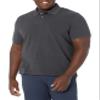 Amazon Essentials Men's Charcoal Heather Polo Shirts Short Sleeve, Slim-Fit Cotton Pique, XX-Large view 1