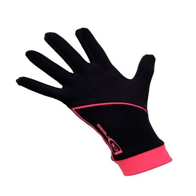 IceDress Thermal Figure Skating Gloves (Black and Hot Coral) (CS (7-9)