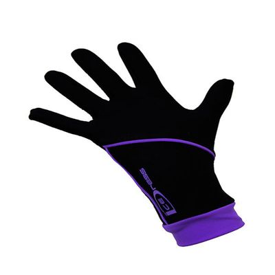 IceDress Thermal Figure Skating Gloves (Black and Purple) (XS (13-15)