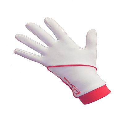 IceDress - Thermal Figure Skating Gloves (White Hot Coral) (XS (13-15)