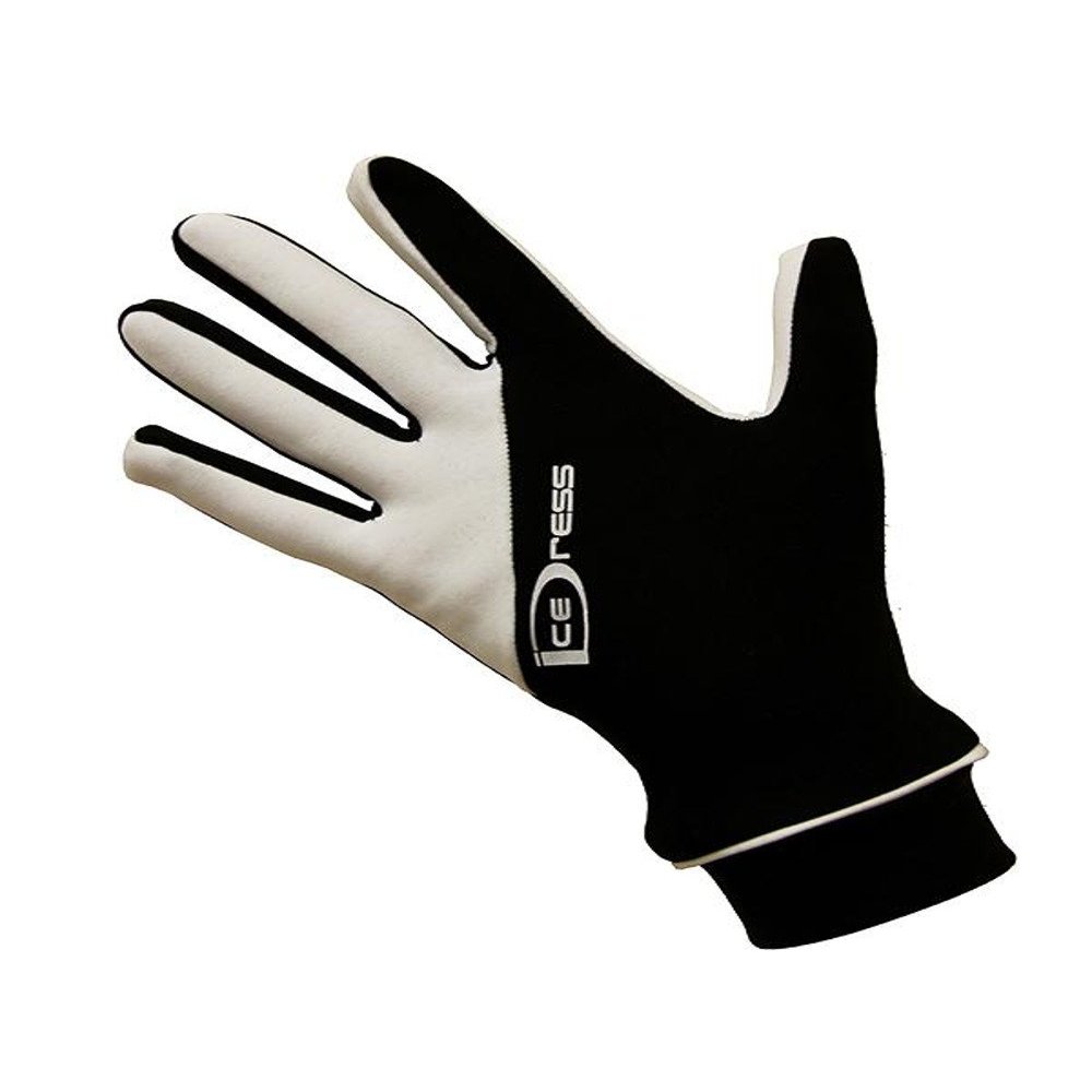IceDress Two Color Thermal Figure Skating Gloves Sport (Black and White) (CL (10-12)