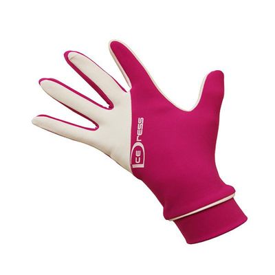 IceDress Two Color Thermal Figure Skating Gloves Sport (Fuchsia White) (XS (13-15)