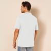 Amazon Essentials Men's White Polo Shirts Short Sleeve, Slim-Fit Cotton Pique, XX-Large view 3