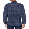 Amazon Essentials Men's Regular-Fit Long-Sleeve Casual Poplin Shirt, Navy Windowpane, Small view 3
