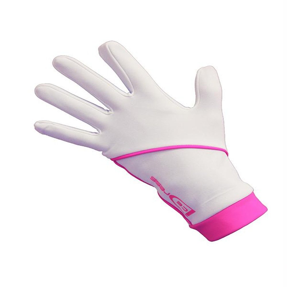 IceDress - Thermal Figure Skating Gloves (White Hot Pink) (XS (13-15)