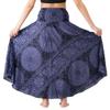 Long Skirts for Women Maxi Boho Skirt Hippie Clothes Bohemian Print (Blossom Navy, 16-20 Plus) view 4