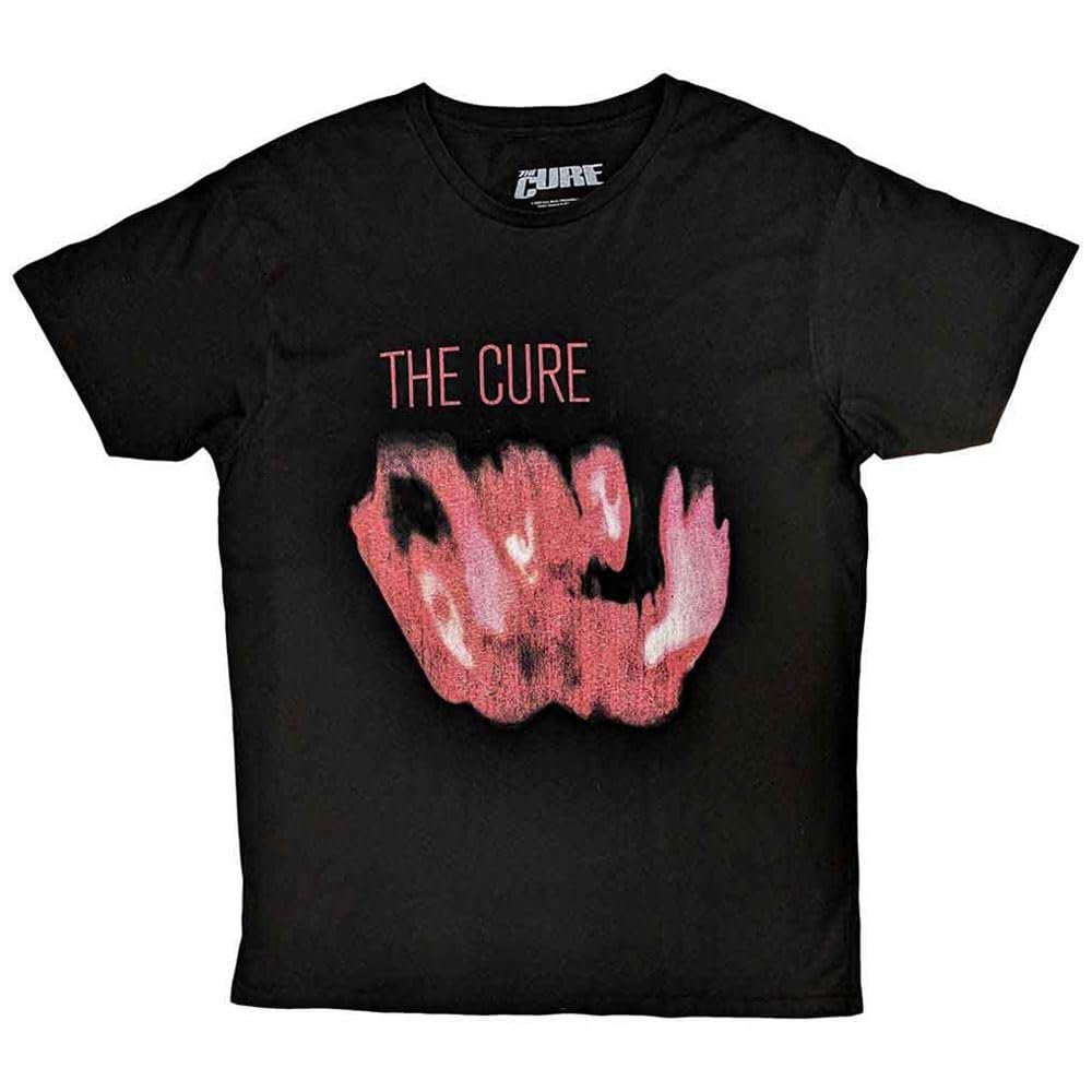The Cure T Shirt Pornography Cover Band Logo Official Mens Black Size M