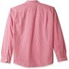 Amazon Essentials Men's Slim-Fit Long-Sleeve Poplin Shirt, Red Gingham, X-Large view 2