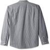 Amazon Essentials Men's Slim-Fit Long-Sleeve Poplin Shirt, Black Gingham, XX-Large view 2