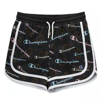 Champion Big Girl's Hertiage Girls Athletic Mesh Shorts Shorts, White, S