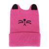 AJIN.C Cat Ear Warm Knit Beanie Cap Hat for Toddler Baby Boys & Girls (One Size 1T-3T) (Pink) view 1