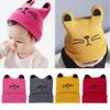 AJIN.C Cat Ear Warm Knit Beanie Cap Hat for Toddler Baby Boys & Girls (One Size 1T-3T) (Pink) view 2