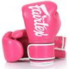 Fairtex BGV14 Muay Thai Boxing Microfibre Gloves for Men, Women, Kids | MMA Gloves, Kickboxing, Gym, Workout | Premium Quality, Light Weight & Shock Absorbent Boxing Gloves- (Pink/White/16oz) view 1