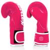 Fairtex BGV14 Muay Thai Boxing Microfibre Gloves for Men, Women, Kids | MMA Gloves, Kickboxing, Gym, Workout | Premium Quality, Light Weight & Shock Absorbent Boxing Gloves- (Pink/White/16oz) view 4