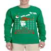 ALLNTRENDS Men's Long Sleeve The North Pole Remembers Xmas Ugly Shirt Gift (L, Green) view 1