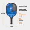 Amazin' Aces Signature Pickleball Paddle Blue - 1 USAPA-Approved Pickleball Racket with Graphite Face & Polymer Honeycomb Core, 1 Paddle Cover & 1 Pickleball Bag - Pickleball Set view 3