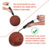 Skoloo 10" Portable Hand Air Ball Pump Inflator Kit with Needle, Nozzle, Extension Hose for Soccer Basketball Football Volleyball Water Polo Rugby Exercise Sports Ball Balloon Swim Inflatables,Black view 3