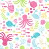 green sprouts Baby Girls Snap Reusable Absorbent Swimsuit Diaper, White Sea Pals, 12 Months view 4