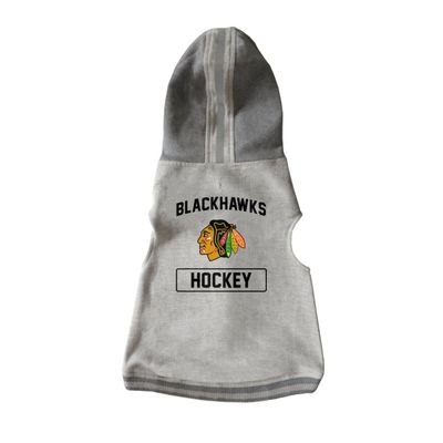 Littlearth NHL Chicago Blackhawks Pet Hooded Crewneck, Team Color, Medium