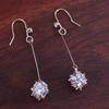 Grace Jun Ball Shape Clip on Earrigs and Dangle Earrings (316Gold Pierced) view 2
