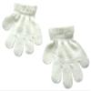 BaiX Toddler Boys and Girls Winter Knitted Writing Gloves, 1-3 Years Old, White view 1