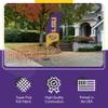 LSU Tigers College Sports Printed Feather Flag - NCAA Licensed - Super Polyester - School Banner (Purple, Yellow, White) (7.5' Cross Base) view 3