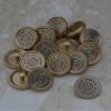 ClubLinks Personalized Monogram Golf Club ID Tag Set of 14 with Free Ball Marker (Gold) view 2