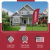 Harvard Crimson College Sports Printed Feather Flag - NCAA Licensed - Super Polyester - School Banner (Red, White) (7.5' Spike Base) view 3