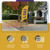 LSU Tigers College Sports Printed Feather Flag - NCAA Licensed - Super Polyester - School Banner (Yellow, Purple) (7.5' Cross Base) view 3