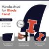 Illinois Fighting Illini College Sports Printed Feather Flag - NCAA Licensed - Super Polyester - School Banner (Navy Blue, Orange) (7.5' Spike Base) view 2