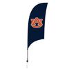 Auburn Tigers College Sports Printed Feather Flag - NCAA Licensed - Super Polyester - School Banner (Blue, Orange) (7.5' Spike Base) view 1
