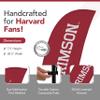 Harvard Crimson College Sports Printed Feather Flag - NCAA Licensed - Super Polyester - School Banner (Red, White) (7.5' Cross Base) view 2