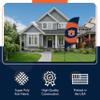 Auburn Tigers College Sports Printed Feather Flag - NCAA Licensed - Super Polyester - School Banner (Orange, Blue) (7.5' Spike Base) view 3