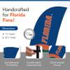 Florida Gators College Sports Printed Feather Flag - NCAA Licensed - Super Polyester - School Banner (Blue, Orange) (7.5' Cross Base) view 2