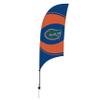 Florida Gators College Sports Printed Feather Flag - NCAA Licensed - Super Polyester - School Banner (Orange, Blue) (7.5' Spike Base) view 1