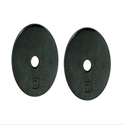 Ader Standard 1" Hole Cast Iron Weight Plate-Black (10)