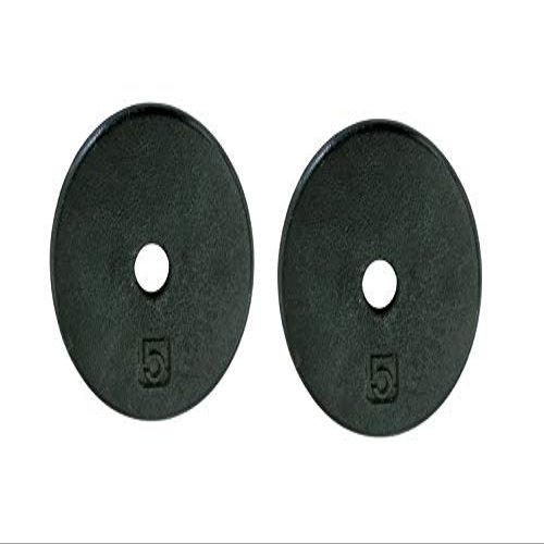 Ader Standard 1" Hole Cast Iron Weight Plate-Black (10)