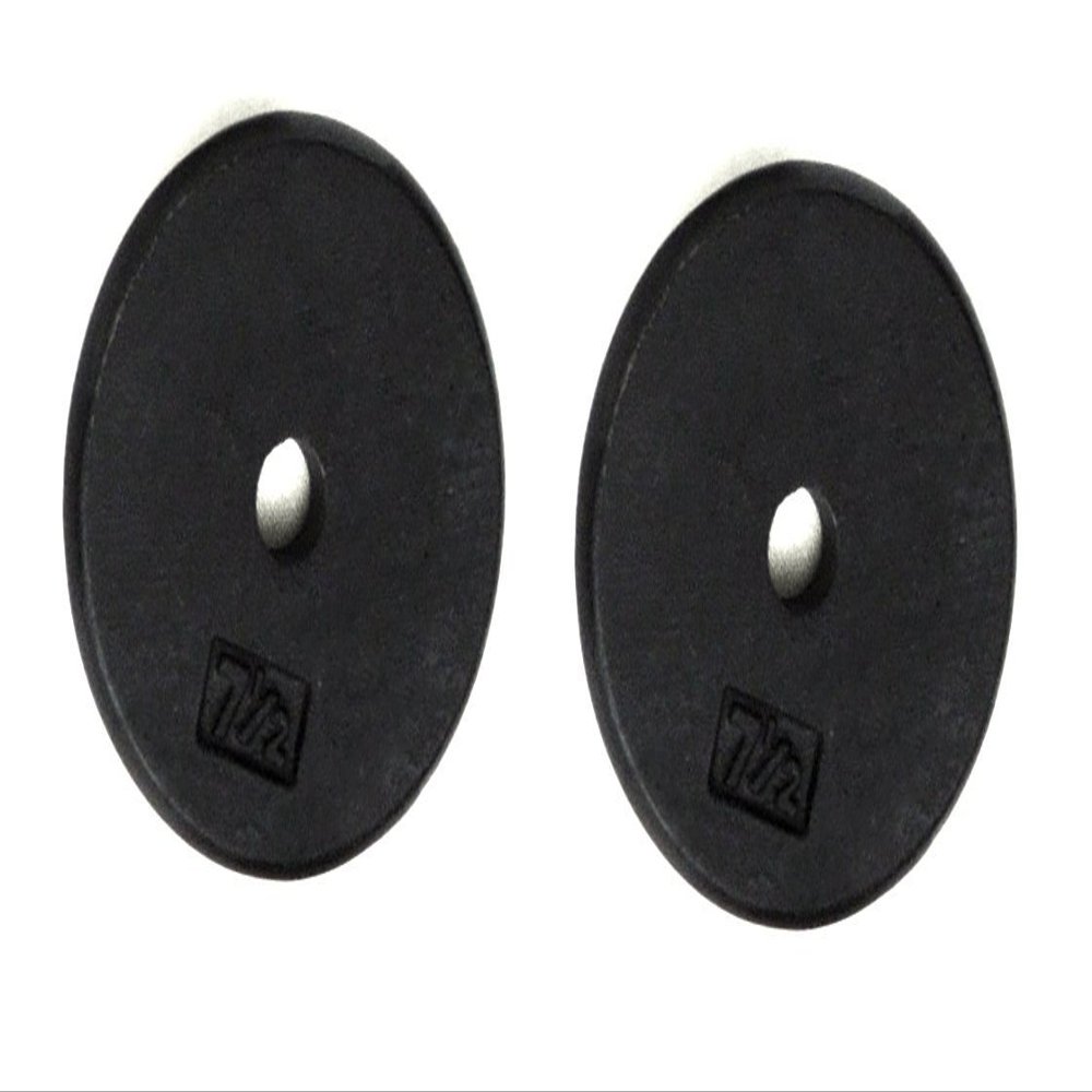 Ader Standard 1" Hole Cast Iron Weight Plate-Black (15)