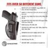 1791 Gunleather 4-Way P226 & P229 Holster - OWB and IWB CCW - Right Handed Leather Gun Holster - Fits Sig Sauer P226, P229, P220, P320c, P239 view 3