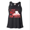 Go All Out Small Black Womens I Put Out for Santa Funny Christmas Flowy Racerback Tank Top T-Shirt view 1