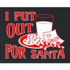 Go All Out Small Black Womens I Put Out for Santa Funny Christmas Flowy Racerback Tank Top T-Shirt view 3
