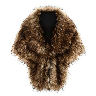 Faux fur Shawl Wrap for Wedding Women Shrug Stoles Winter Cover Up Bridesmaids