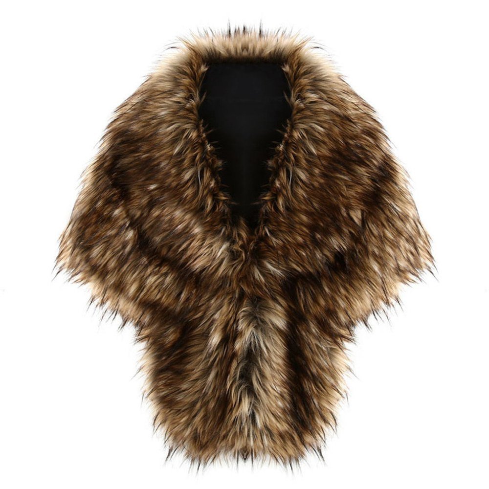 Faux fur Shawl Wrap for Wedding Women Shrug Stoles Winter Cover Up Bridesmaids