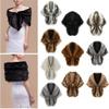 Faux fur Shawl Wrap for Wedding Women Shrug Stoles Winter Cover Up Bridesmaids view 2