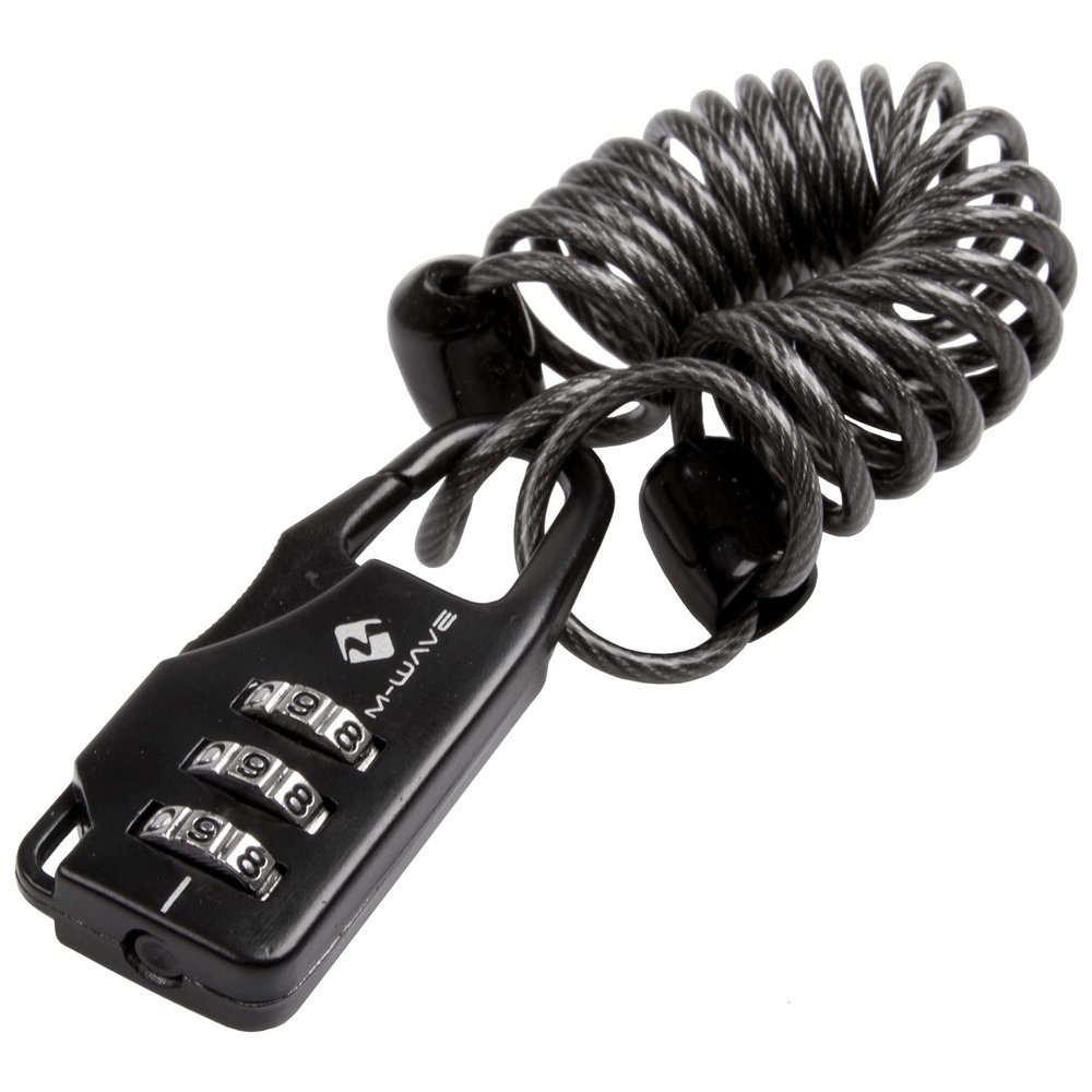 M-Wave Unisex's PD 3 Padlock, Black, Large