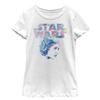 STAR WARS Girl's Modern Princess Leia Profile T-Shirt - White - Large view 1