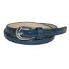 CTM Kid's 1/2 Inch Skinny Dress Belt, Large, Navy view 1
